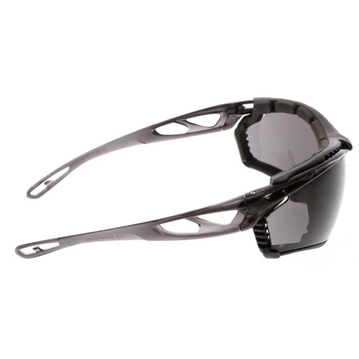 Crews Checklite CL5 Safety Glasses with Foam Gasket and Gray Anti-Fog Lens CL512PF - Side View