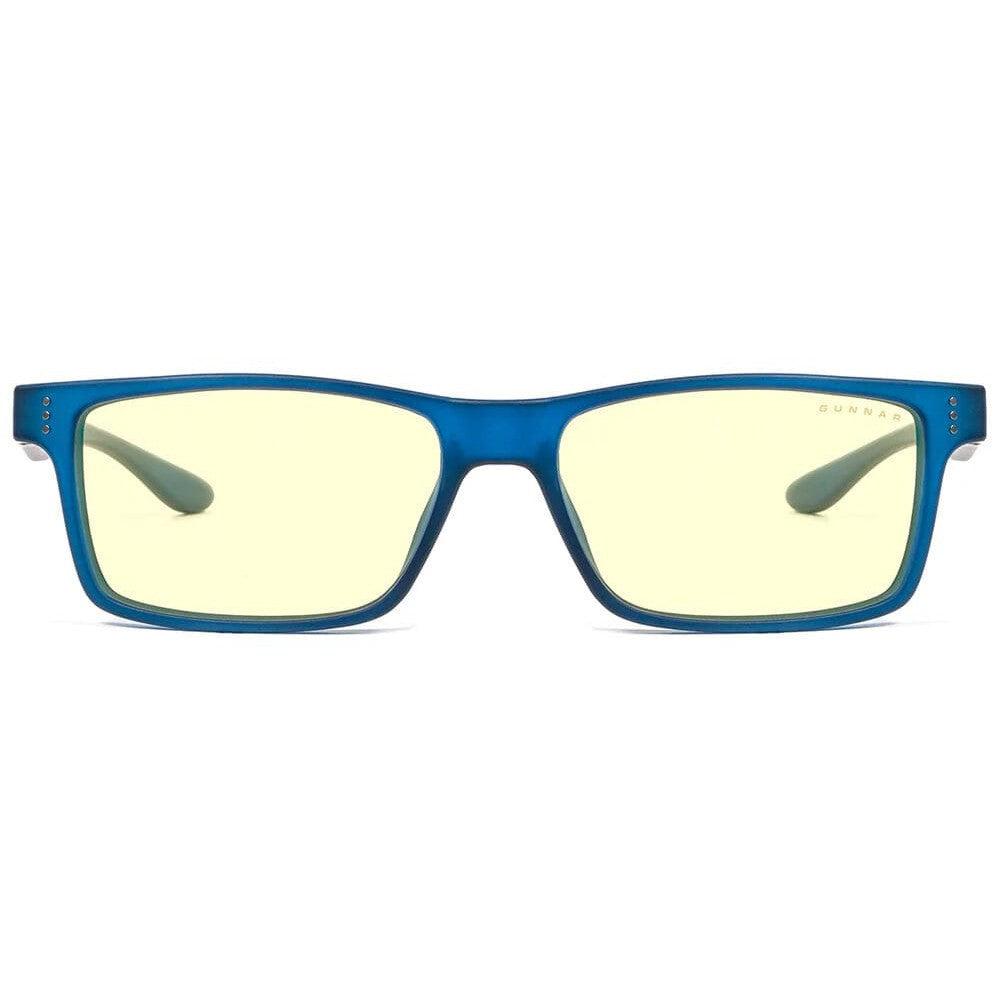 Gunnar Cruz Computer Glasses with Navy Frame and Amber Lens - Front