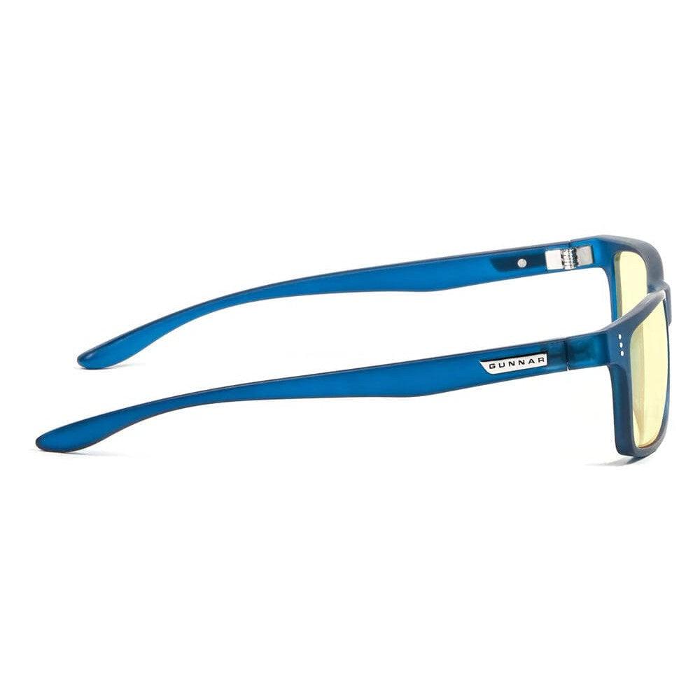 Gunnar Cruz Computer Glasses with Navy Frame and Amber Lens - Side