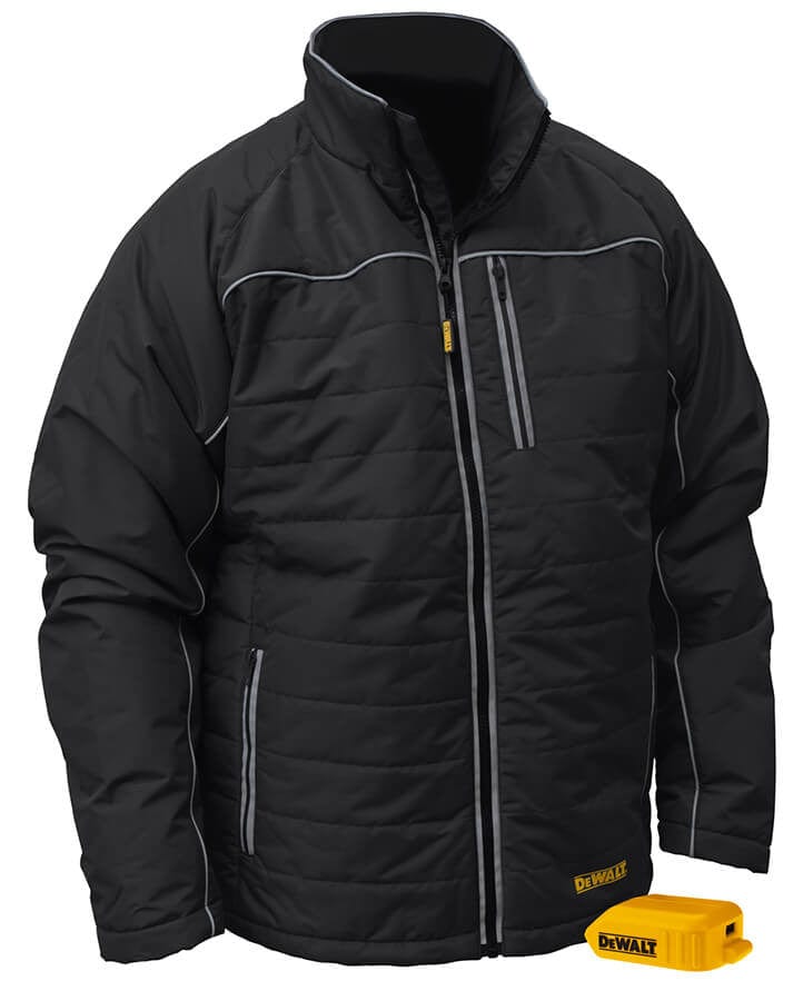 DeWalt DCHJ075B Unisex Heated Quilted Soft Shell Jacket Without Battery Front View