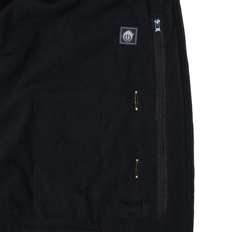 DEWALT Unisex Heated Structured Soft Shell Jacket Black With Battery & Charger - Interior Temperature Settings