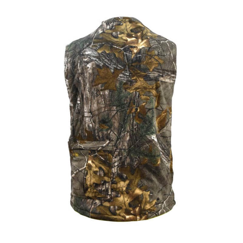 DEWALT Realtree Xtra Camouflage Fleece Heated Vest With Battery & Charger - Back View