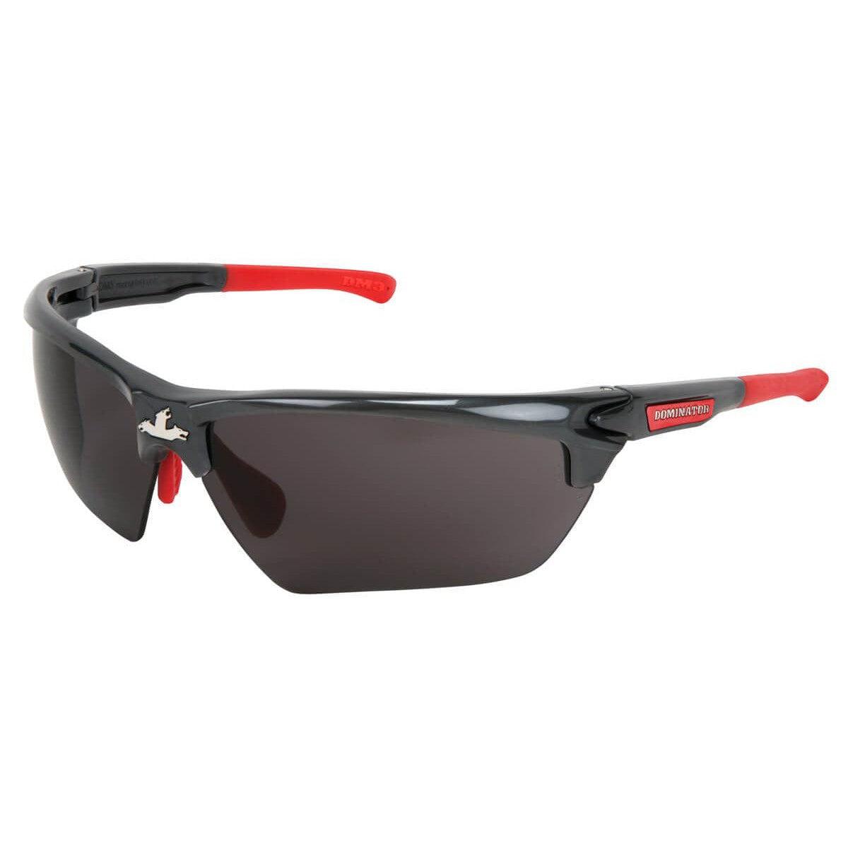 Crews Dominator 3 Safety Glasses with Gunmetal Colored Frame and Gray Anti-Fog Lens DM1312PF