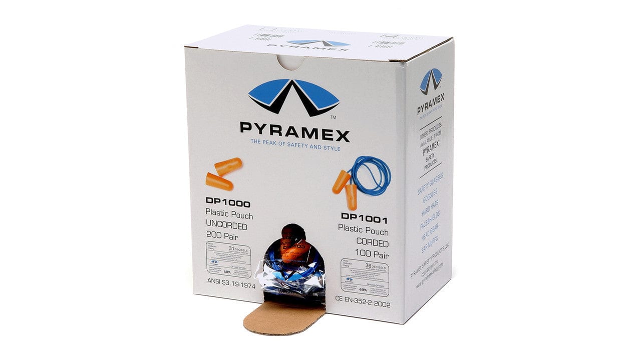Pyramex Foam Uncorded Earplugs DP1000 NRR-32