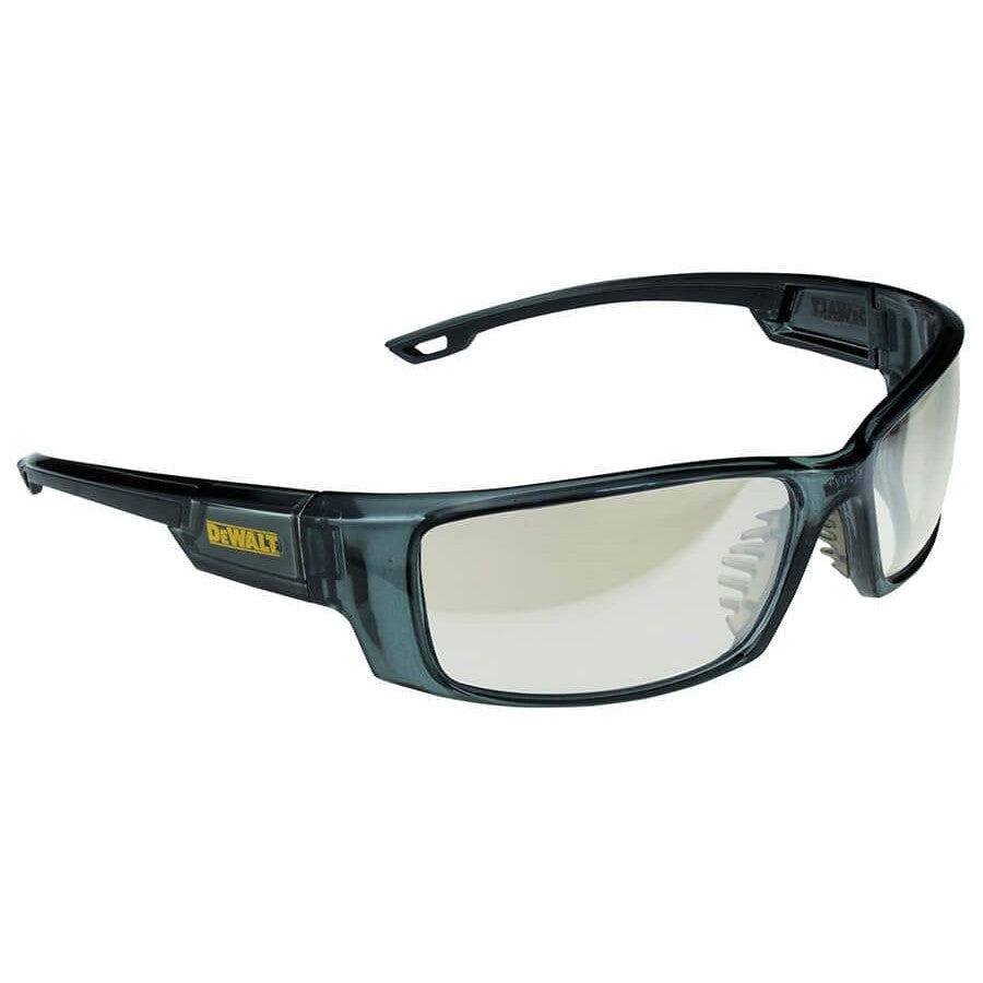 DeWalt Excavator Safety Glasses with Crystal Black Frame and Indoor-Outdoor Lens