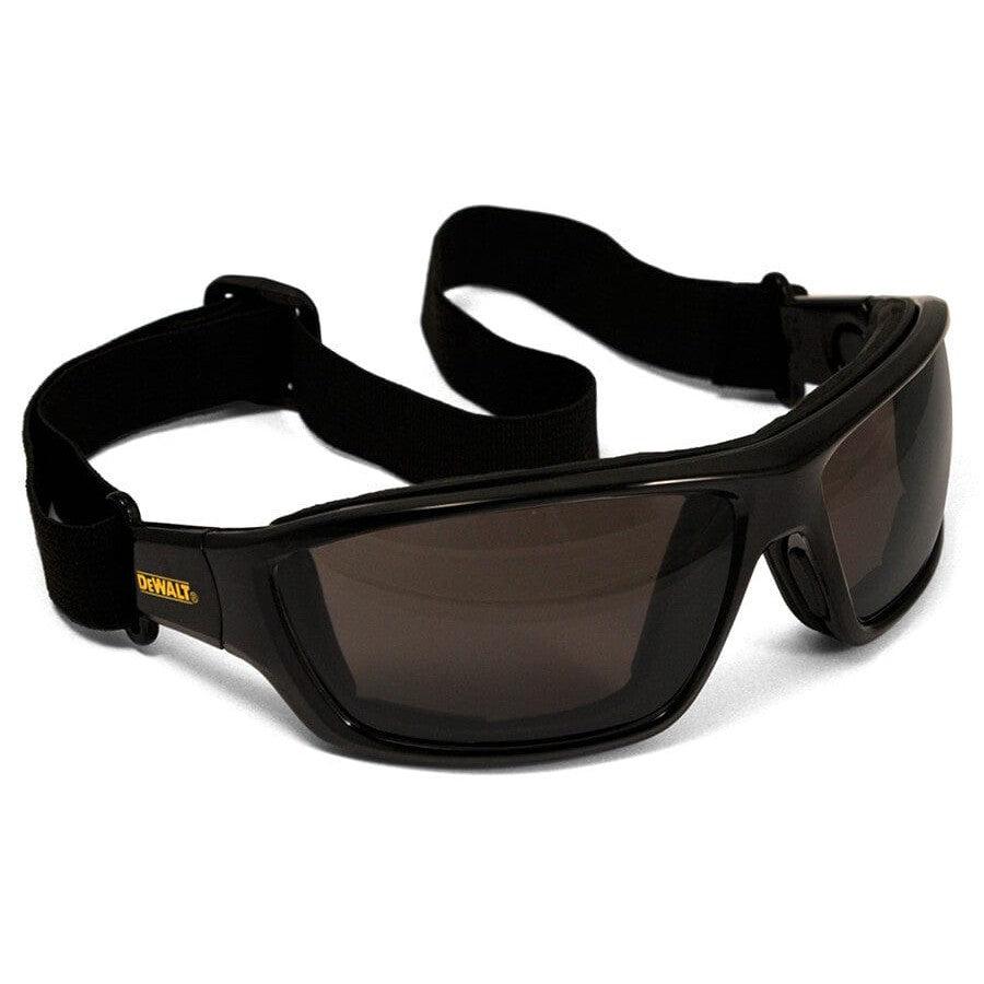 DeWalt Converter Safety Glasses/Goggles with Black Frame and Clear Anti-Fog Lens - With Goggle Strap DPG83-21