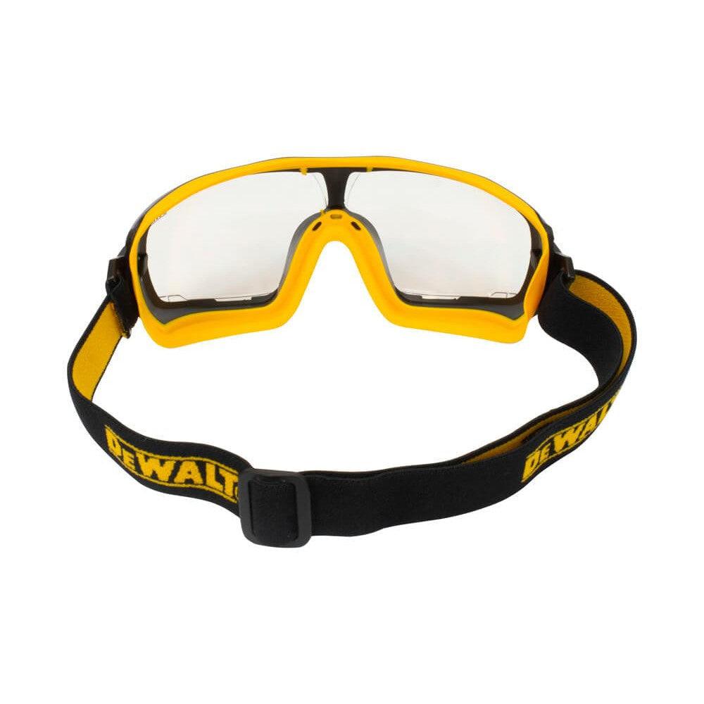 DeWalt DPG84 Insulator Goggle with Clear IQuity Anti-Fog Lens - Back View