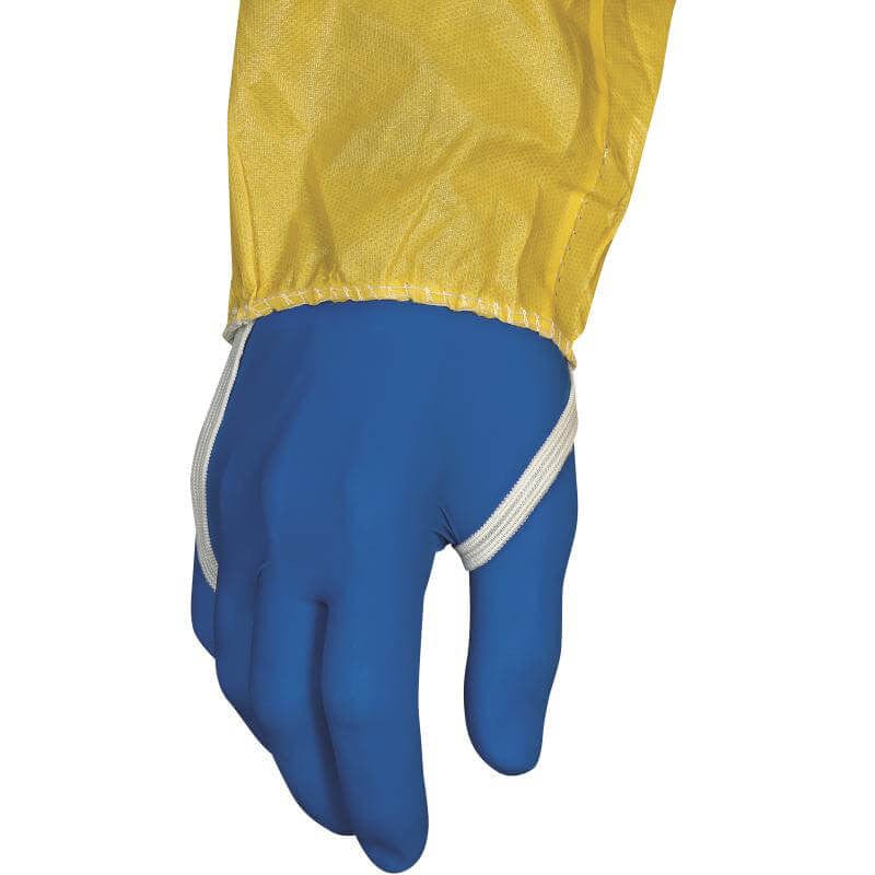 DeltaPlus Deltachem Coveralls With Taped Seams and Elastic Hood - Wrist