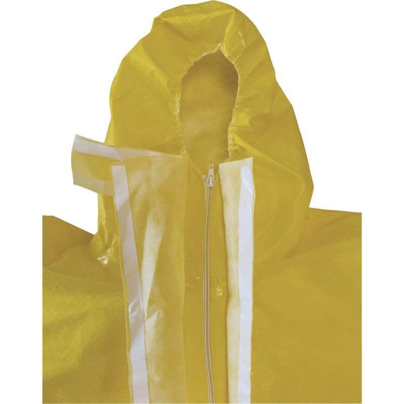 DeltaPlus Deltachem Coveralls With Taped Seams and Elastic Hood - Flap