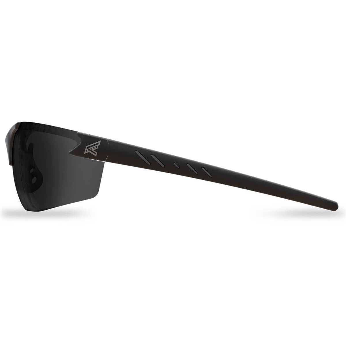 Edge Zorge G2 Bifocal Safety Glasses with Black Frame and Smoke Lens with +2.00 Diopter - Side View