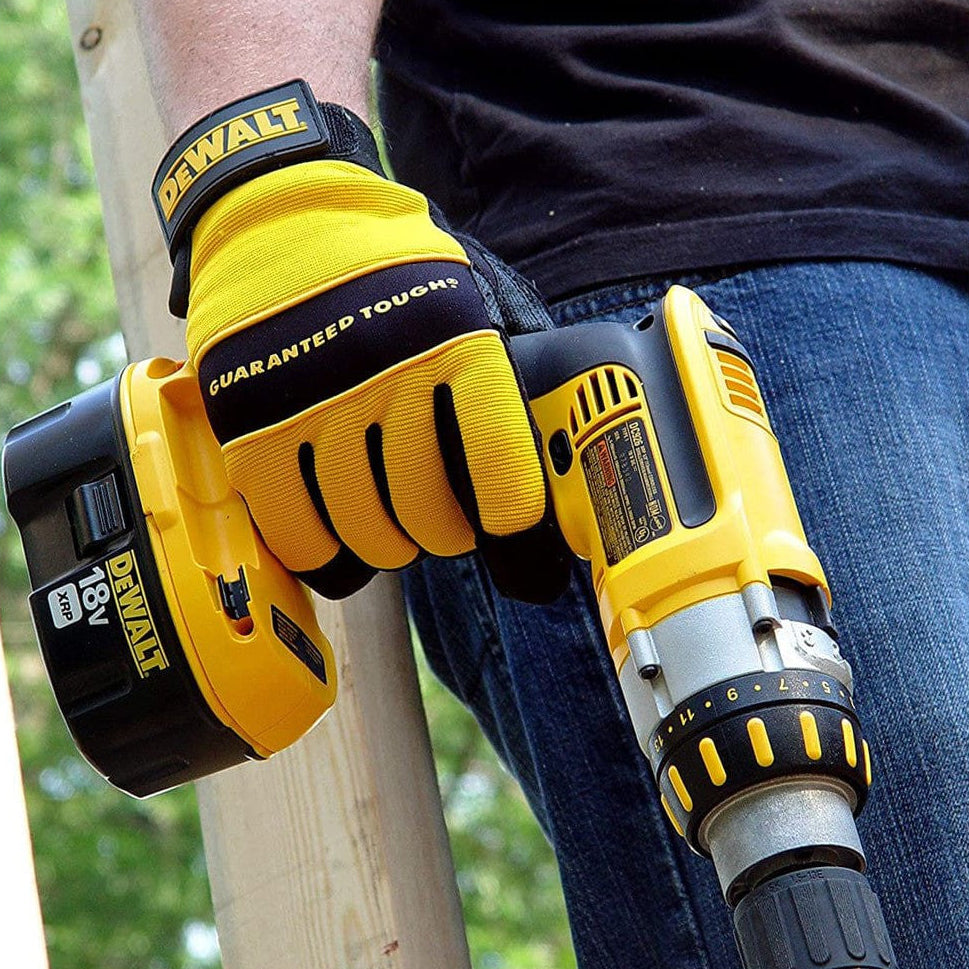Dewalt DPG20 All Purpose Synthetic Leather Palm Gloves In Use 2