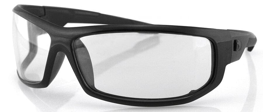 Bobster AXL Glasses with Black Frame and Clear Anti-Fog Lenses