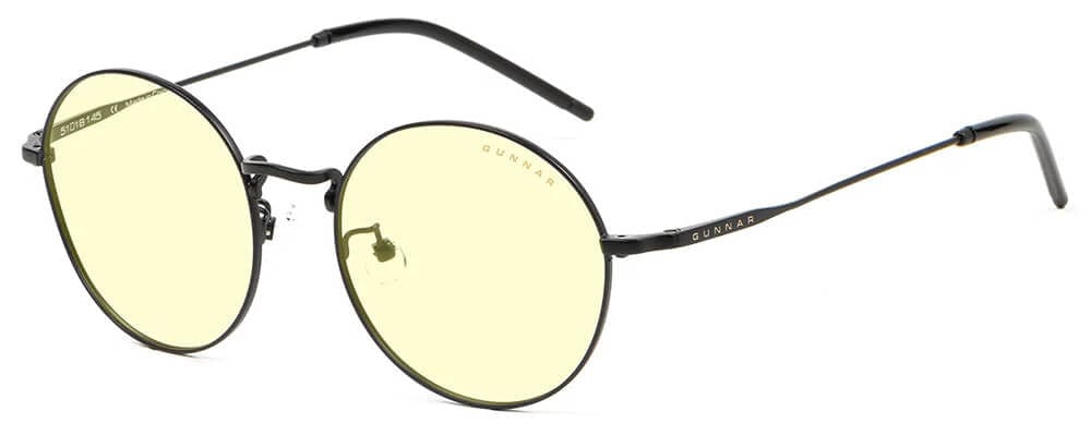 Gunnar Ellipse Computer Glasses with Onyx Frame and Amber Lens