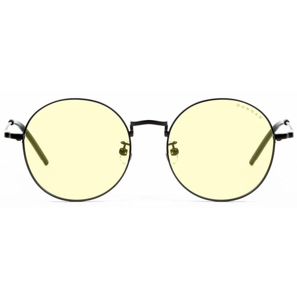 Gunnar Ellipse Computer Glasses with Onyx Frame and Amber Lens - Front