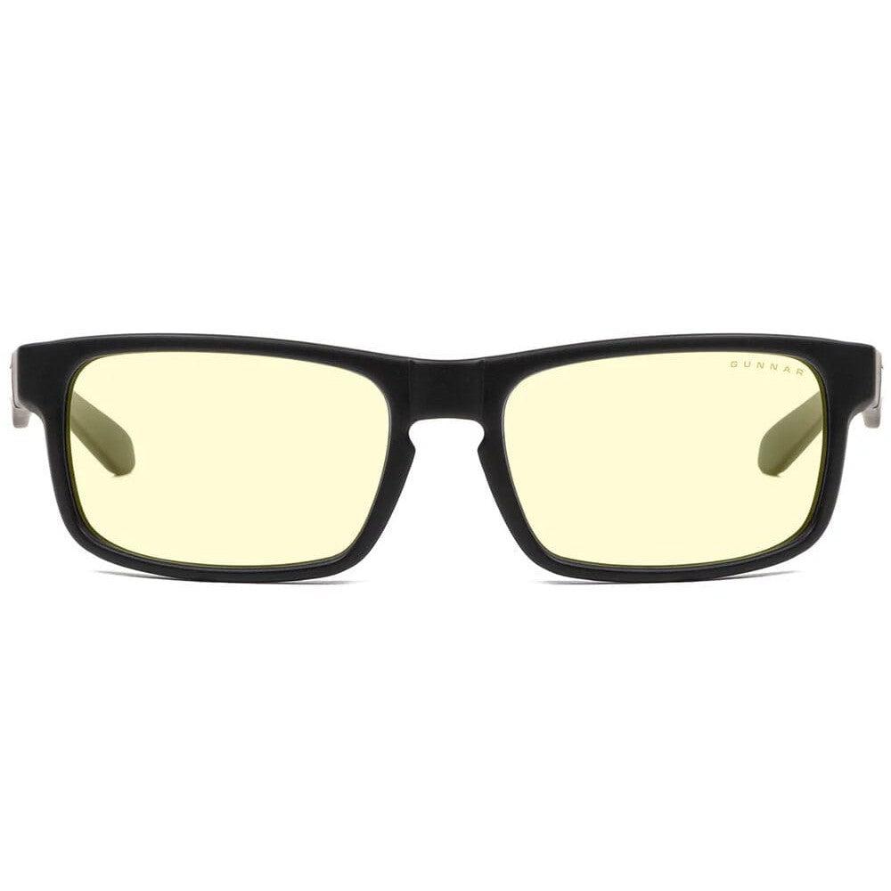 Gunnar Enigma Computer Glasses with Onyx Frame and Amber Lens - Front