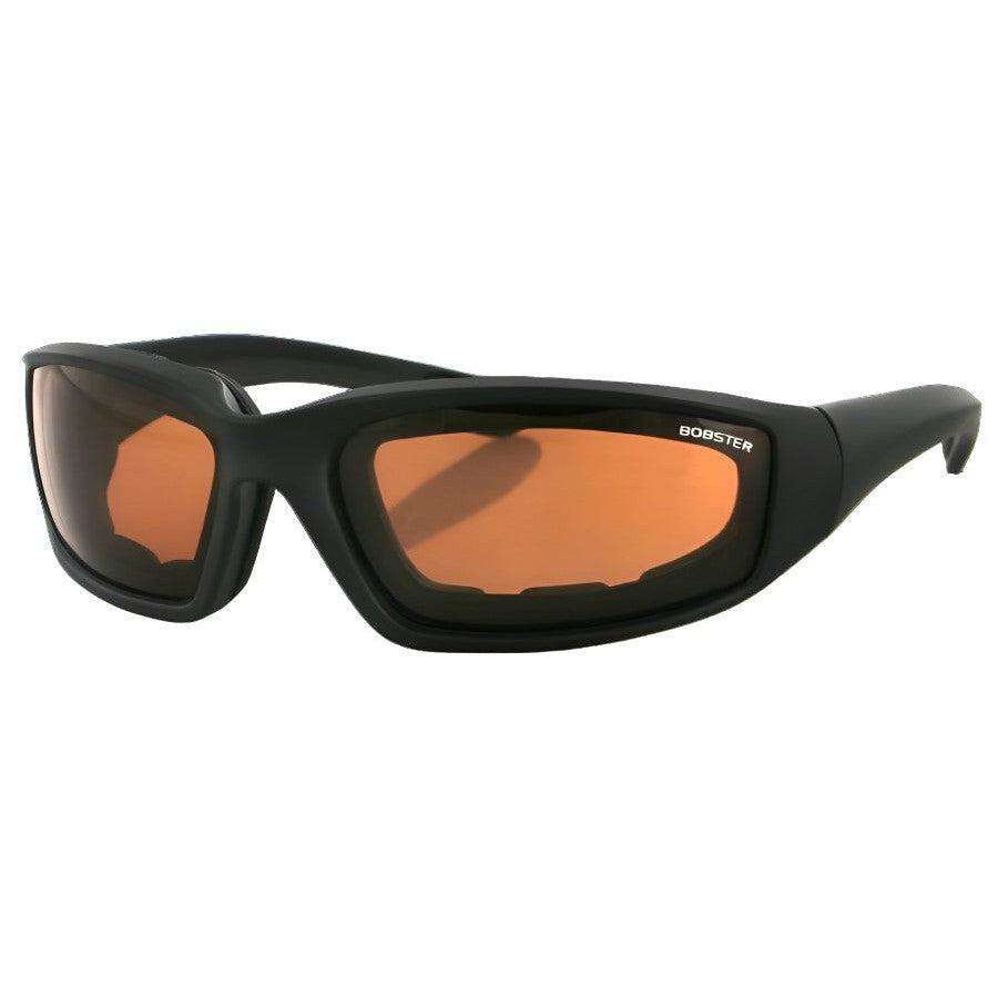 Bobster Foamerz 2 Safety Sunglasses with Black Frame and Anti-Fog Amber Lens