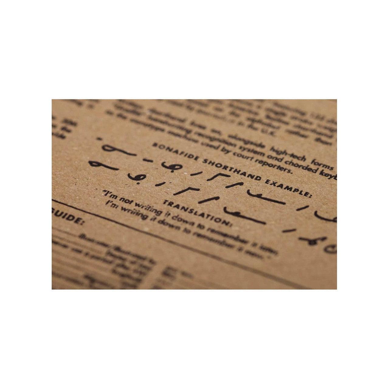 Field Notes Steno Pad FN-11 - Inside Pad Details