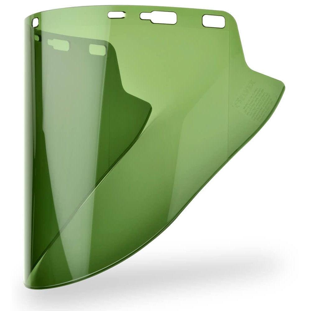 Elvex Green Lexan Face Shield 10" x 18.5" x 2 mm