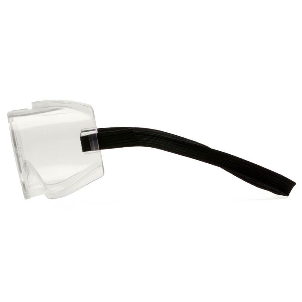 Pyramex G200T Non-Vented Goggles with Clear H2X Anti-Fog Lens - Side