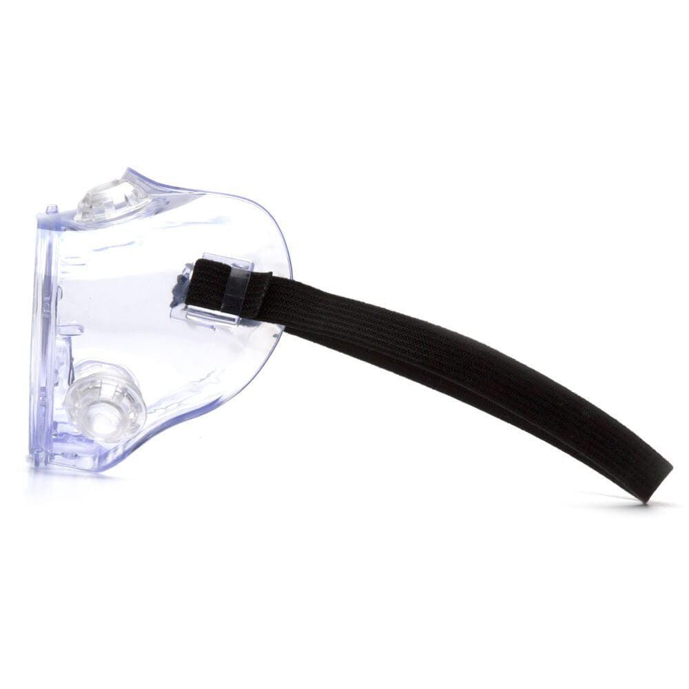 Pyramex G205T Indirect-Vent Splash Goggles with Clear Anti-Fog Lens - Side View