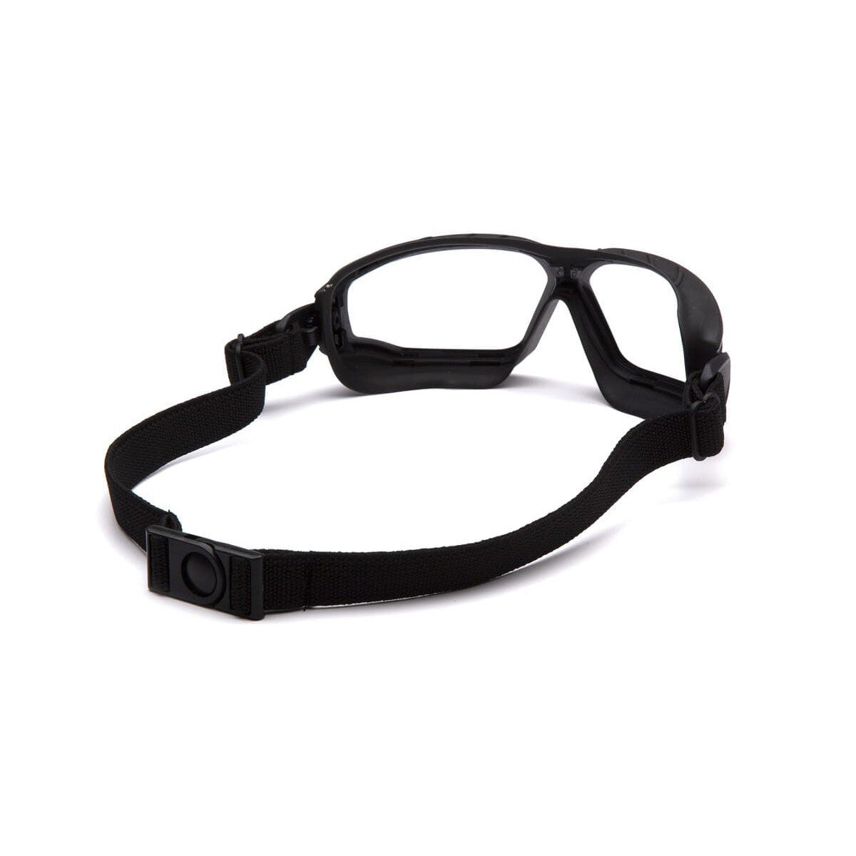 Pyramex Torser Safety Goggles with Black Frame and Clear H2MAX Anti-Fog Lens GB10010TM - Back View
