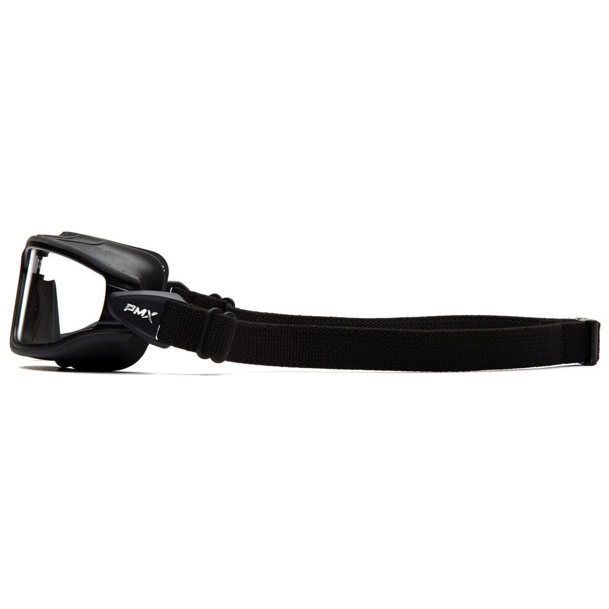 Pyramex Torser Safety Goggles with Black Frame and Clear H2MAX Anti-Fog Lens GB10010TM - Side View