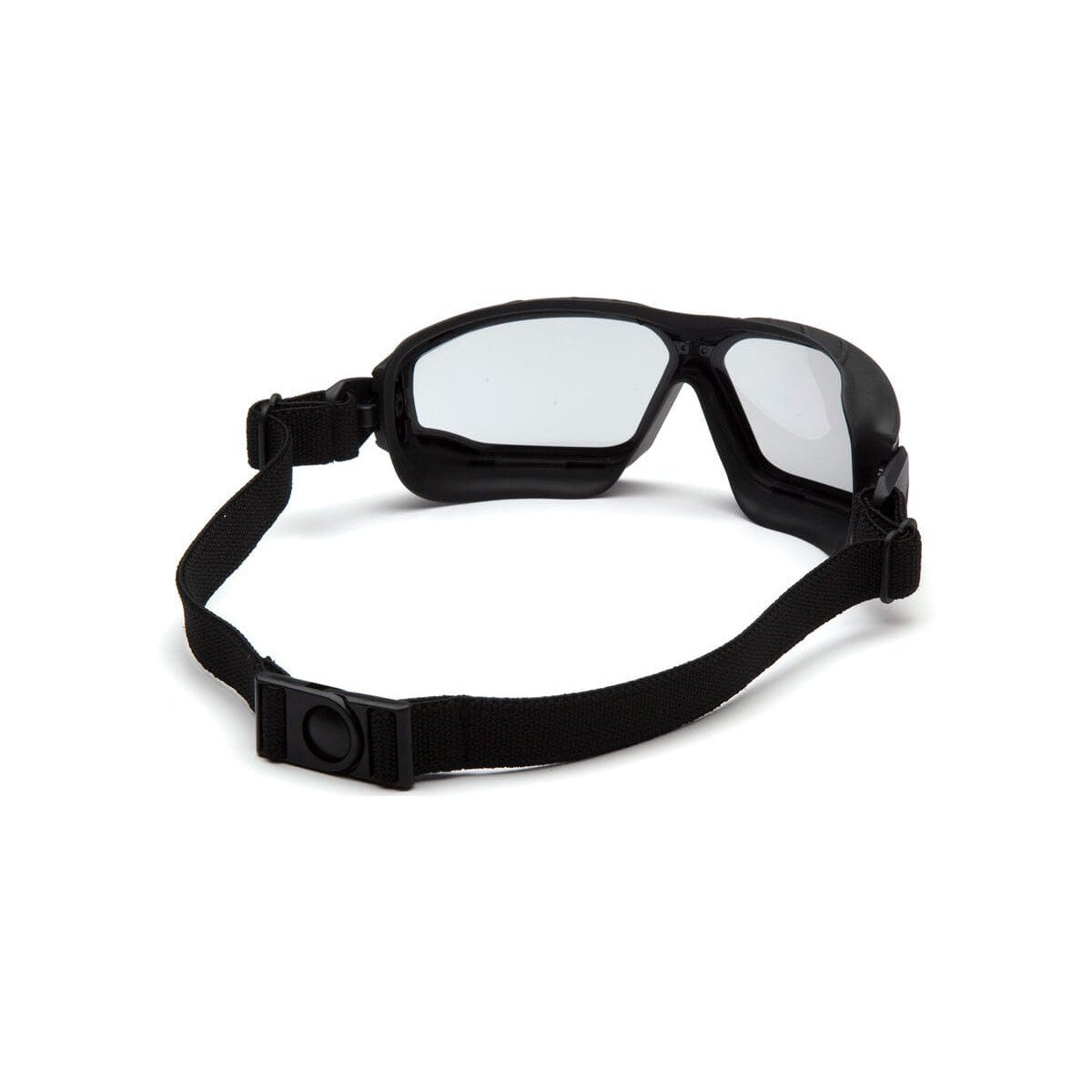 Pyramex Torser Safety Goggles with Black Frame and Light Gray H2MAX Anti-Fog Lens GB10025TM - Back View