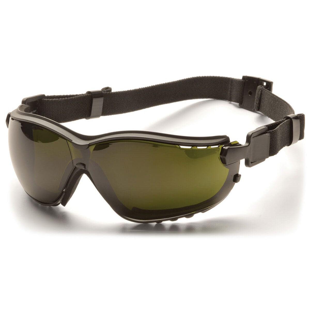 Pyramex V2G Safety Glasses/Goggles with Black Frame and Shade 5 Lens