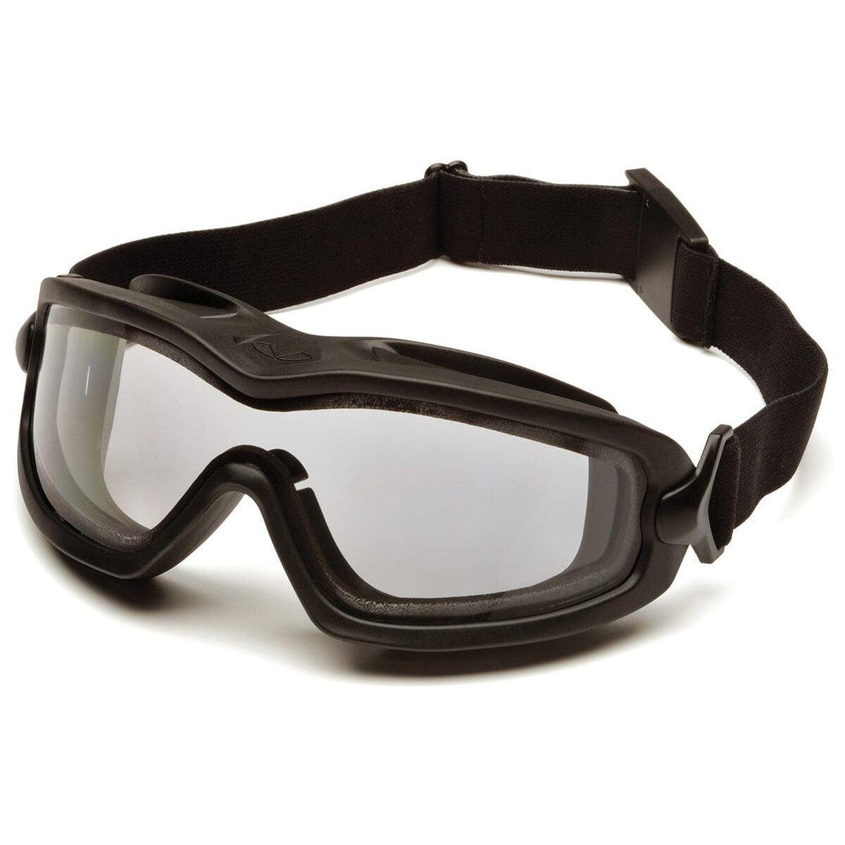 Pyramex V2G Plus Goggles with Black Frame and Dual Clear Anti-Fog Lens GB6410SDT