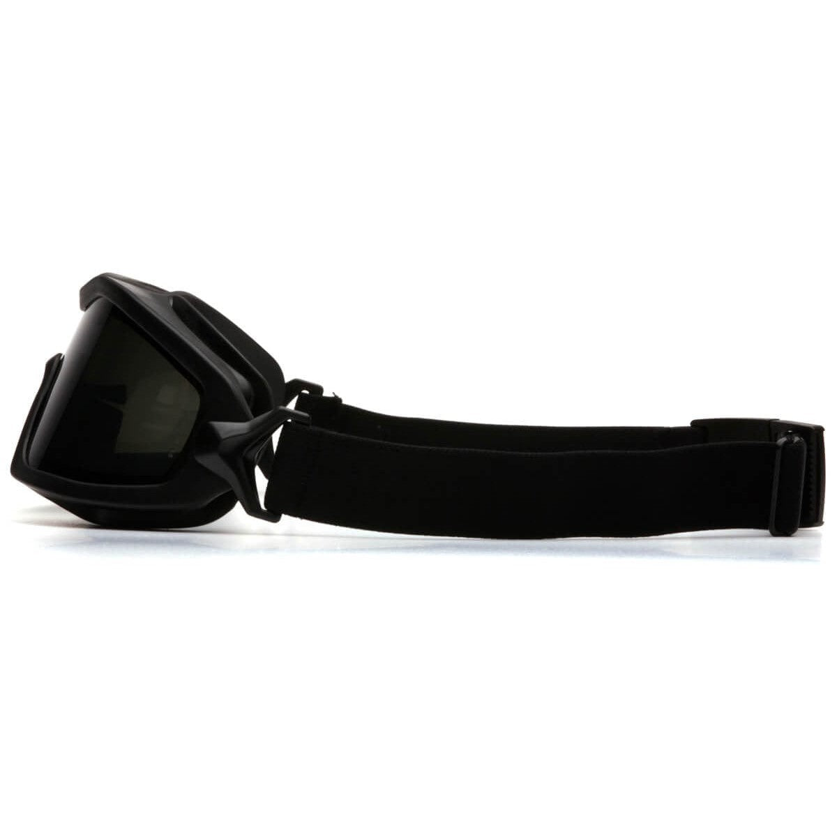 Pyramex V2G Plus Safety Goggle with Black Frame and Dual Gray Anti-Fog Lens GB6420SDT - Side