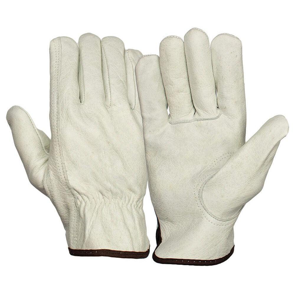 Pyramex GL2001K Grain Cowhide Leather Driver Gloves w/Keystone Thumb