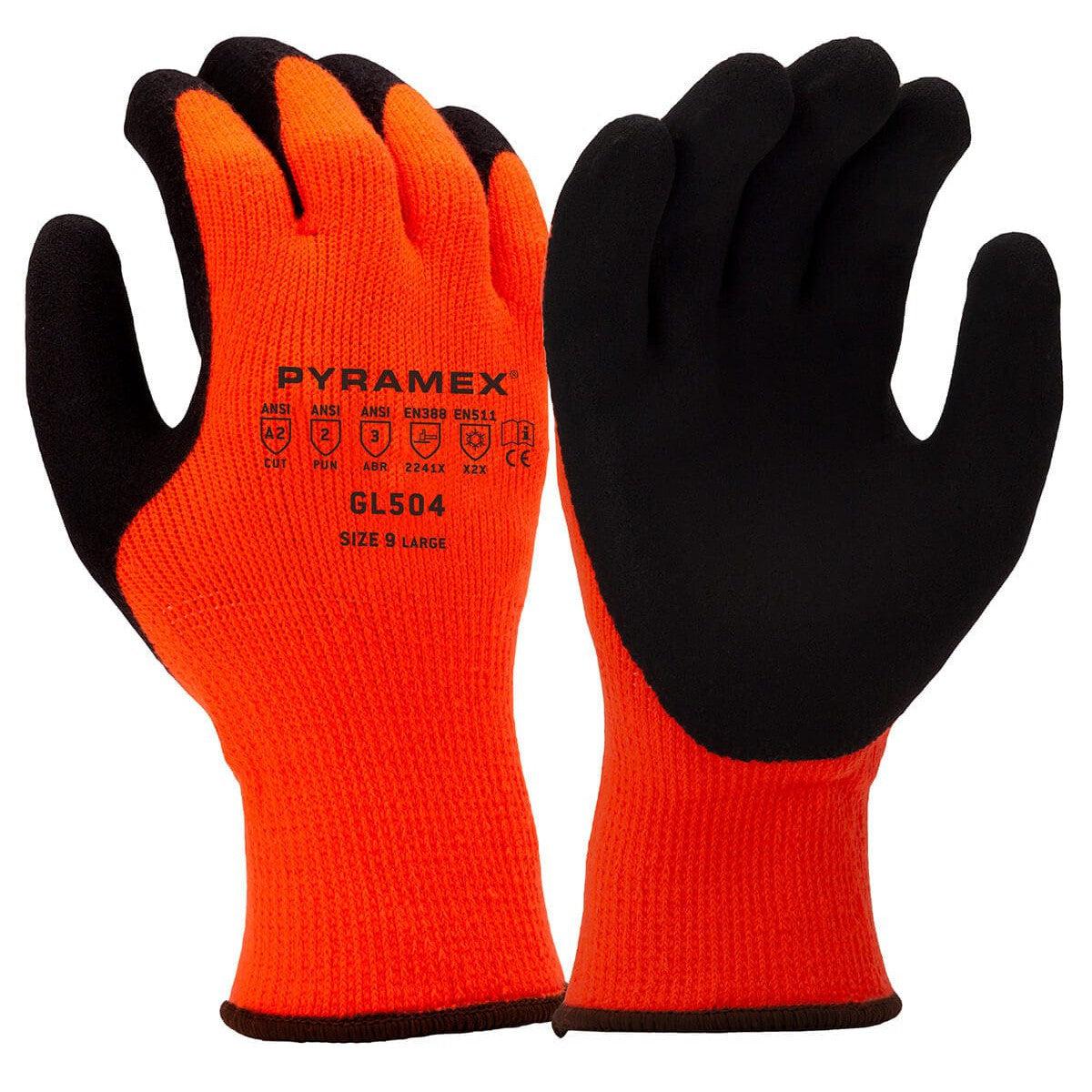 Pyramex GL504 Hi-Vis Winter Cut-Resistant Gloves