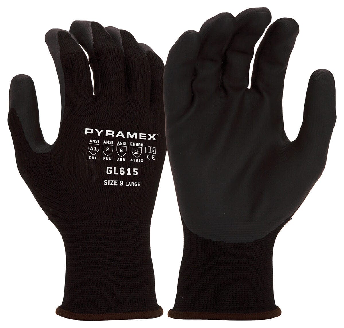 Pyramex GL615 Cut-Resistant A1 Nitrile Foam Dipped Gloves GL615