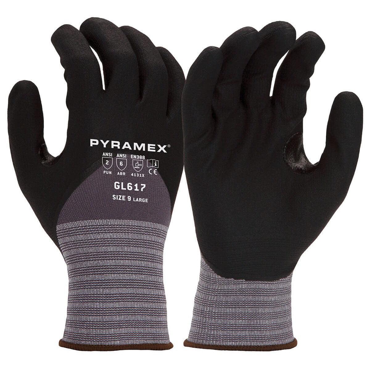 Pyramex GL617 Puncture-Resistant Nitrile Foam Dipped Gloves GL617