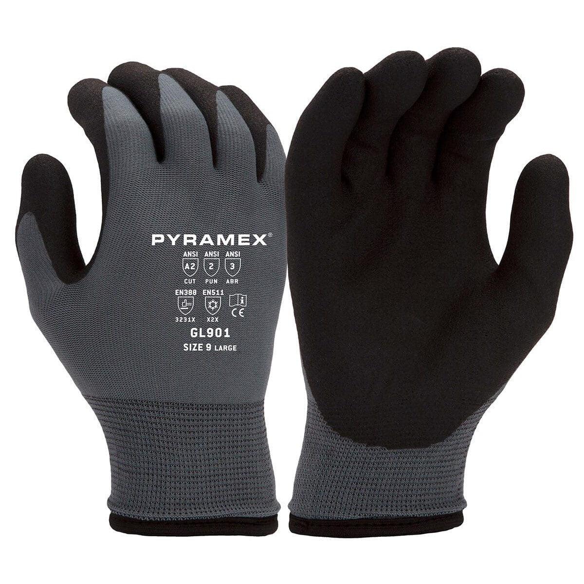 Pyramex GL901 Insulated Cut-Resistant A2 Dipped Gloves GL901