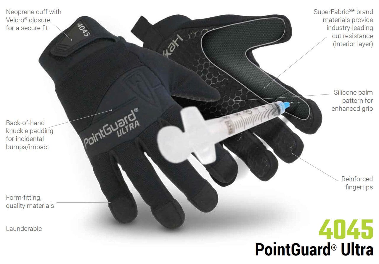 HexArmor PointGuard Ultra 4045 General Search Duty Gloves - Features