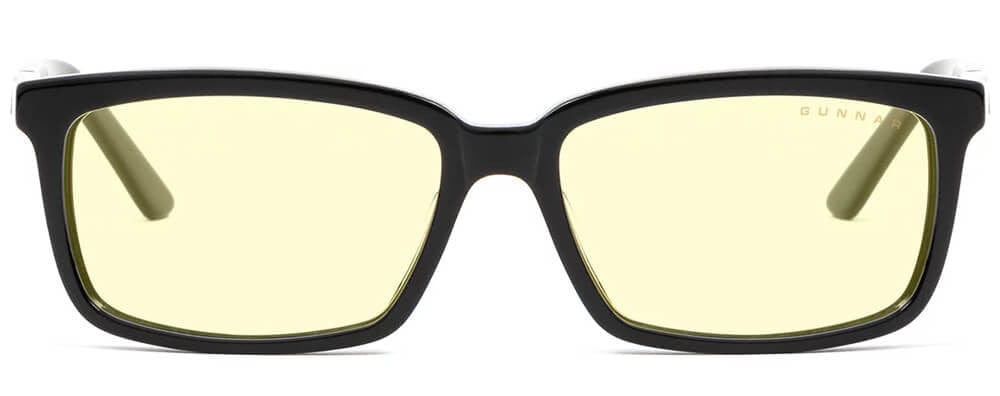 Gunnar Haus Computer Glasses with Onyx Frame and Amber Lens - Front