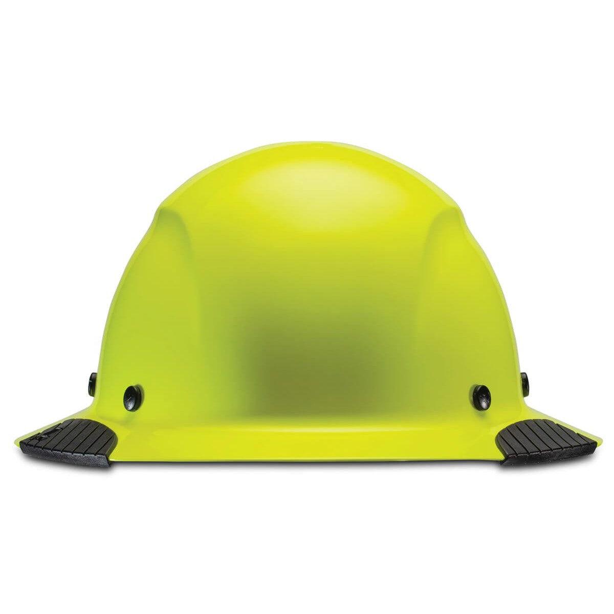Lift Safety Dax Fiber Resin Full Brim Hi-Viz Hard Hat with 6-Point Suspension - Yellow Front