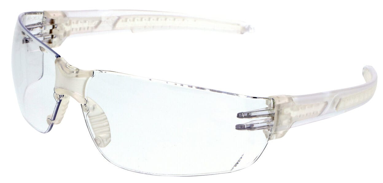 Crews HK2 Safety Glasses with Clear Frame and Clear MAX6 Anti-Fog Lens