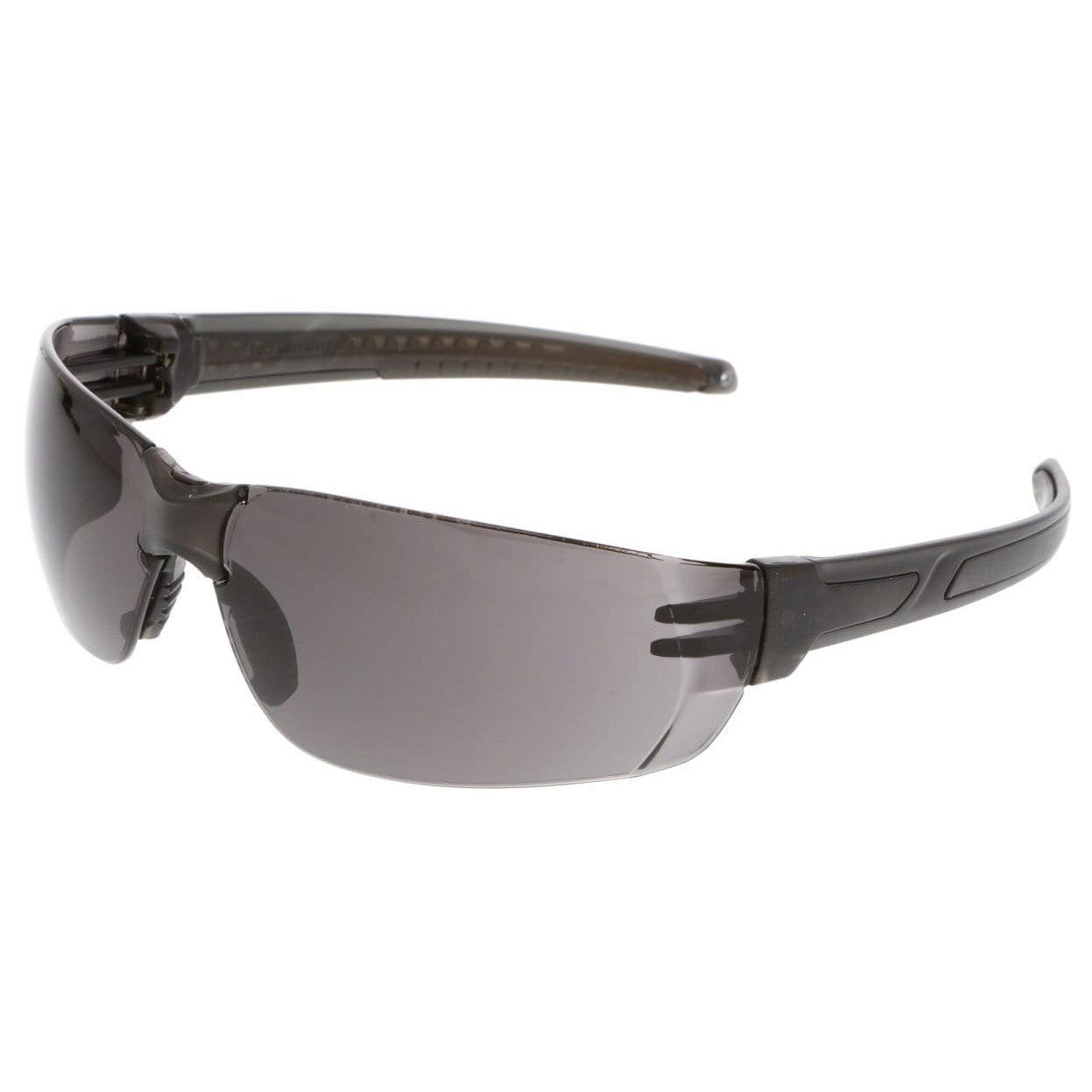 Crews HK2 Safety Glasses with Black Frame and Gray MAX6 Anti-Fog Lens
