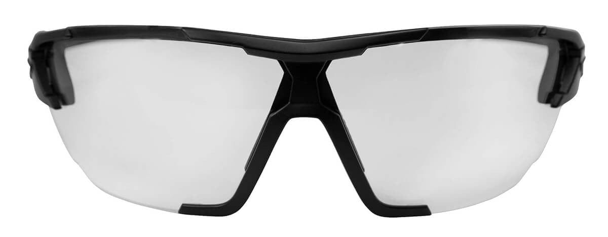 Edge Tactical Eyewear Phantom Rescue Safety Glasses Black Frame 2 Lens Vapor Shield Kit - Front View