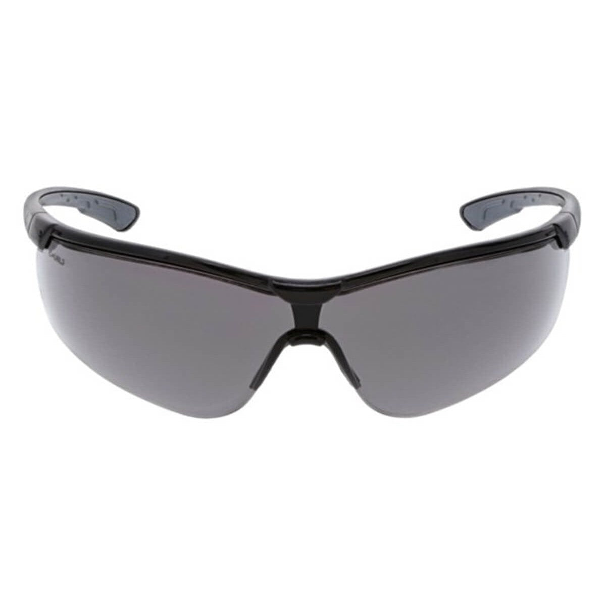 MCR Safety Klondike KD7 Safety Glasses with Black Frame and Gray MAX6 Anti-Fog Lens KD712PF - Front View