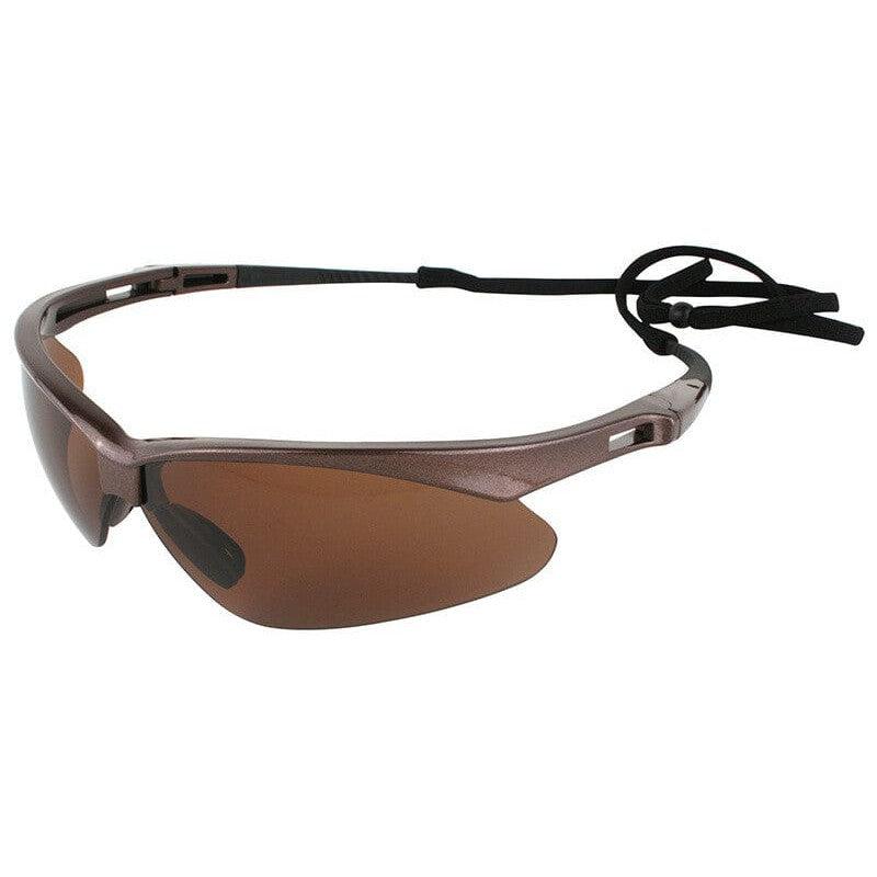KleenGuard Nemesis Polarized Safety Glasses with Brown Frame and Brown Lens 28637