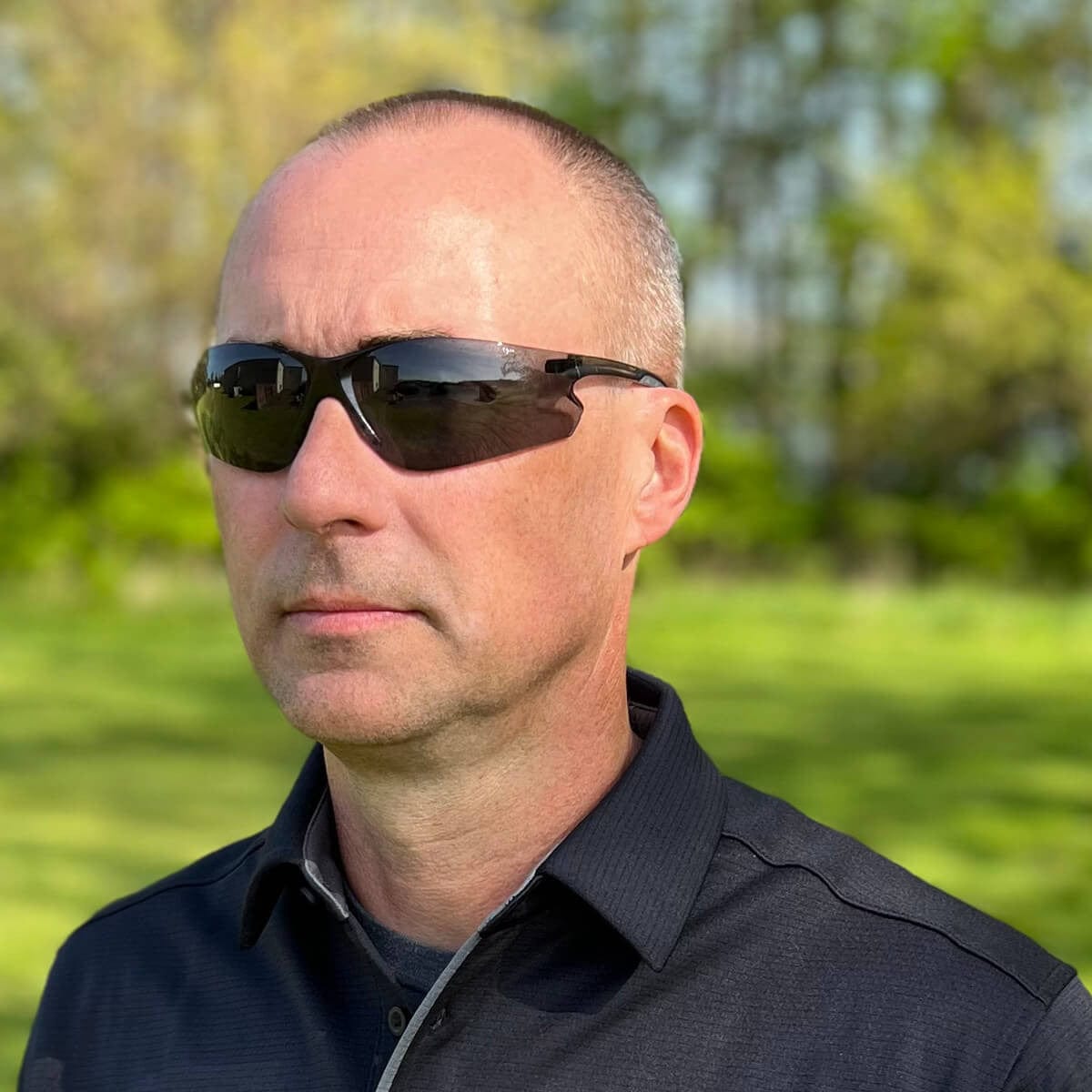 Metel M20 ME-2020ST Safety Glasses with Gray Anti-Fog Lens Lifestyle