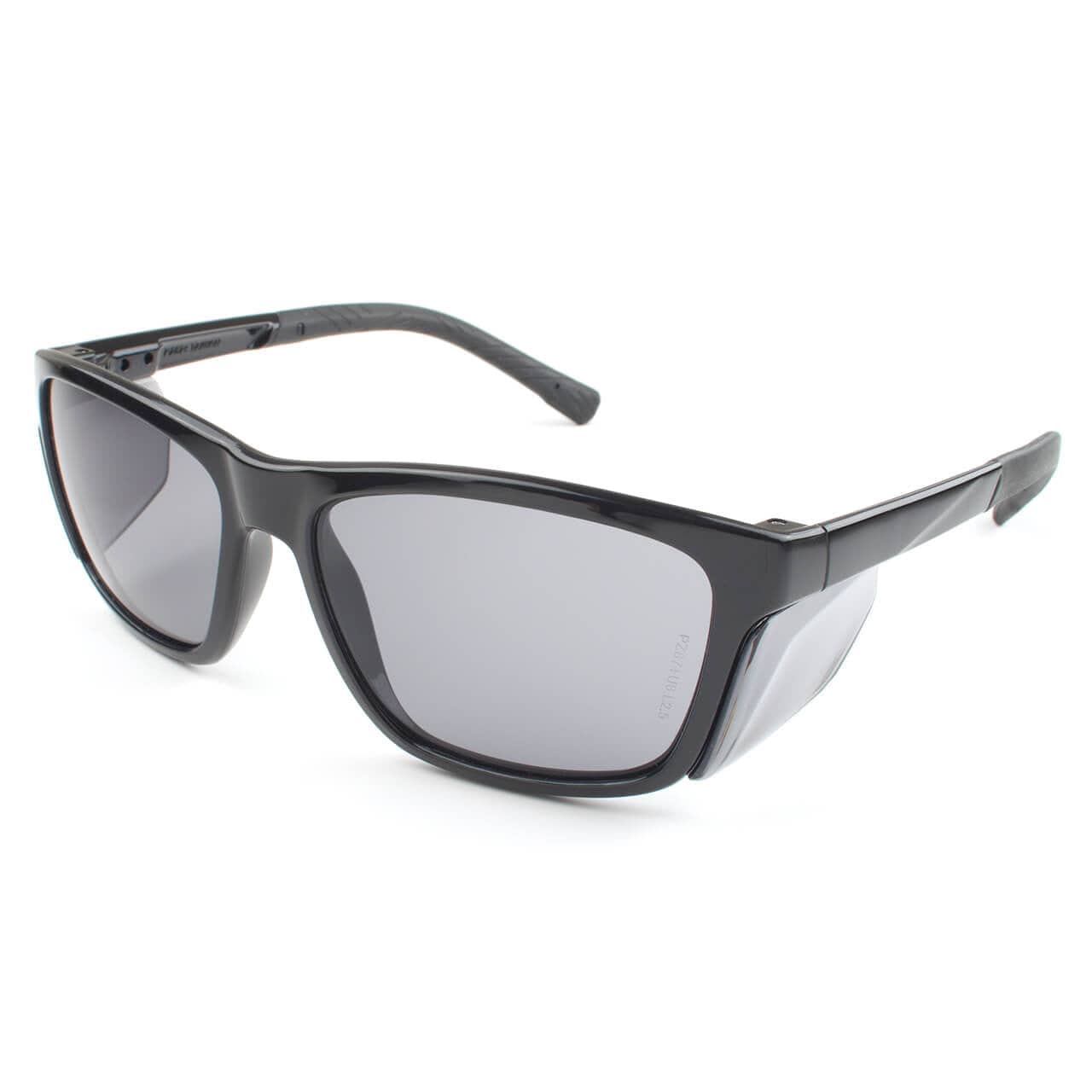 Metel M40 Safety Glasses with Black Frame and Gray Lenses