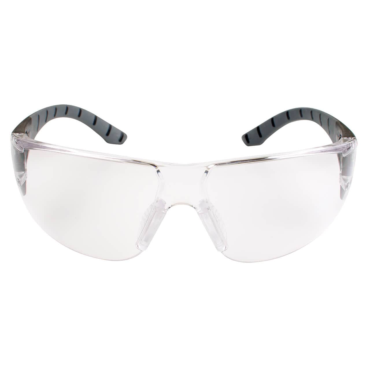 Metel M50 Safety Glasses with Clear Anti-Fog Lenses Front View