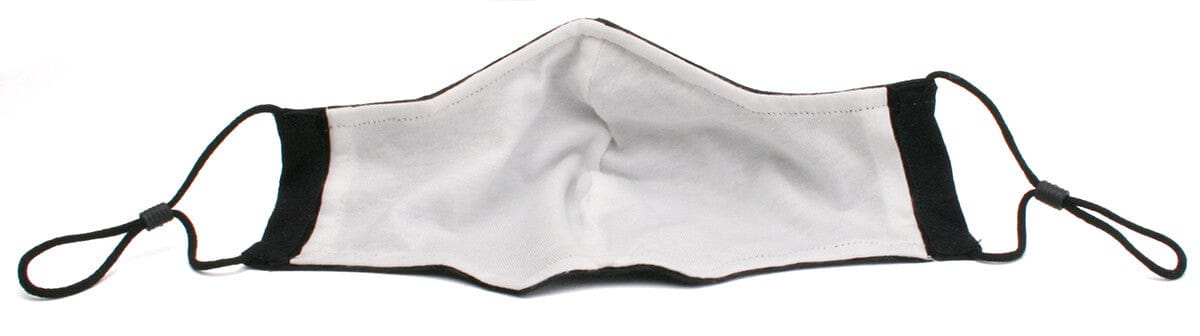 Cloth Face Mask Washable & Reusable 100% Cotton With Adjustable Ear Loops - inside view