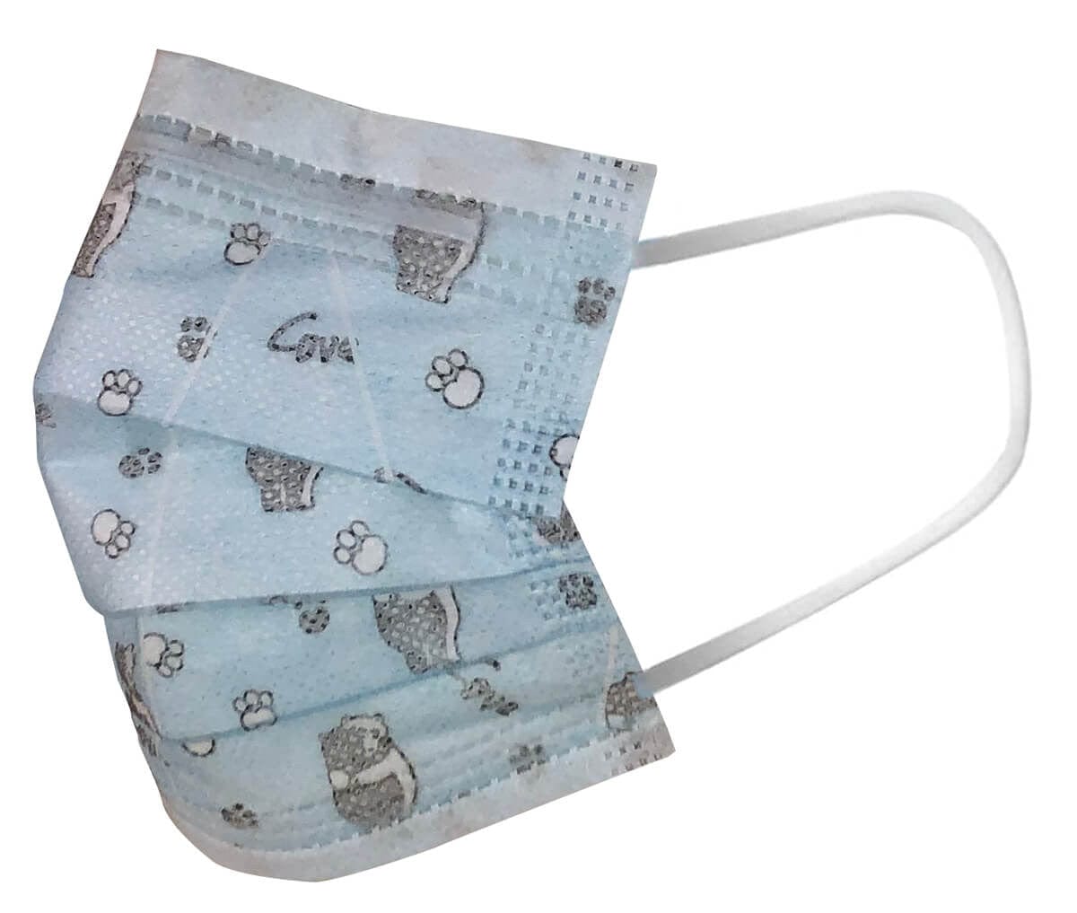 Disposable 3-Ply Face Mask For Children, FDA-Registered (50-Pack)