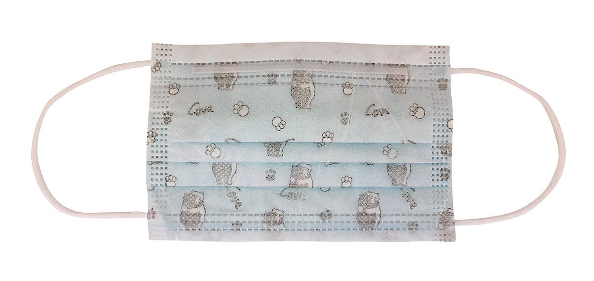 Disposable 3-Ply Face Mask For Children, FDA-Registered (50-Pack) - Front View