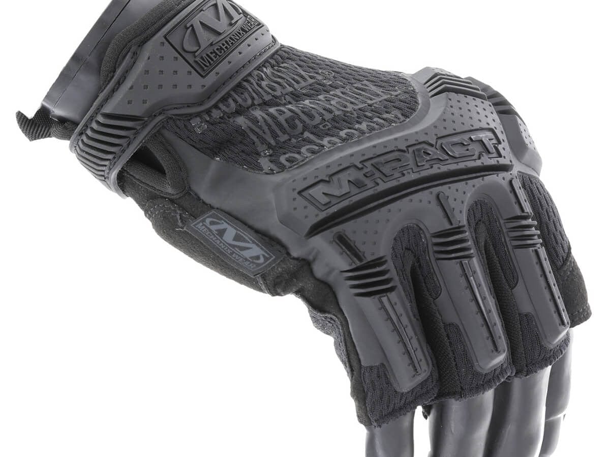 Mechanix MFL-55 M-Pact Fingerless Covert Gloves, Black 1